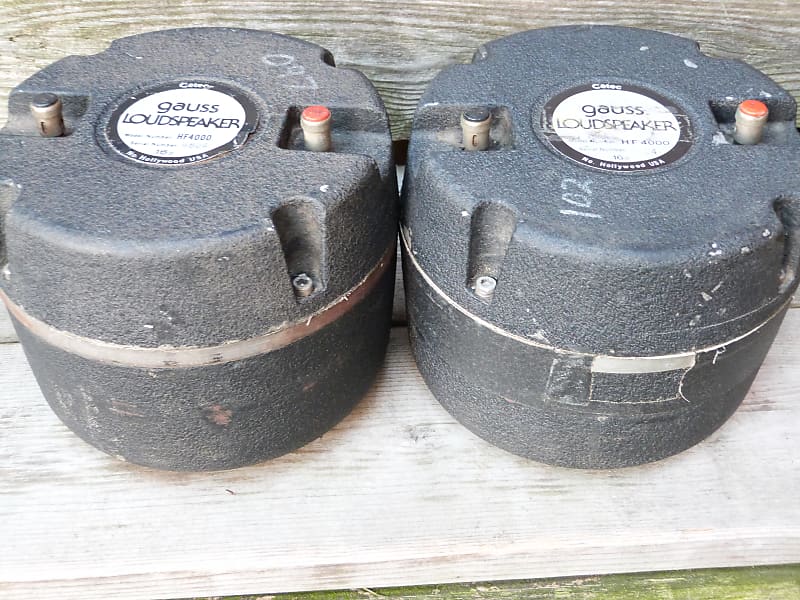 Gauss HF 4000 hf4000 pair high frequency driver cetec | Reverb