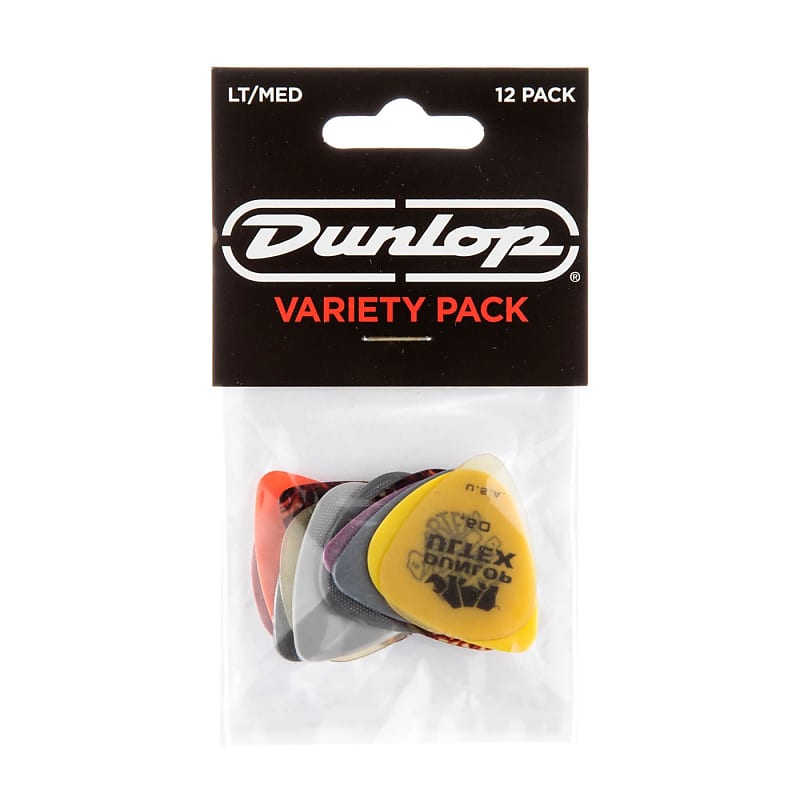 Dunlop PVP101 Variety 12 Pack Light/Medium Guitar Picks image 1