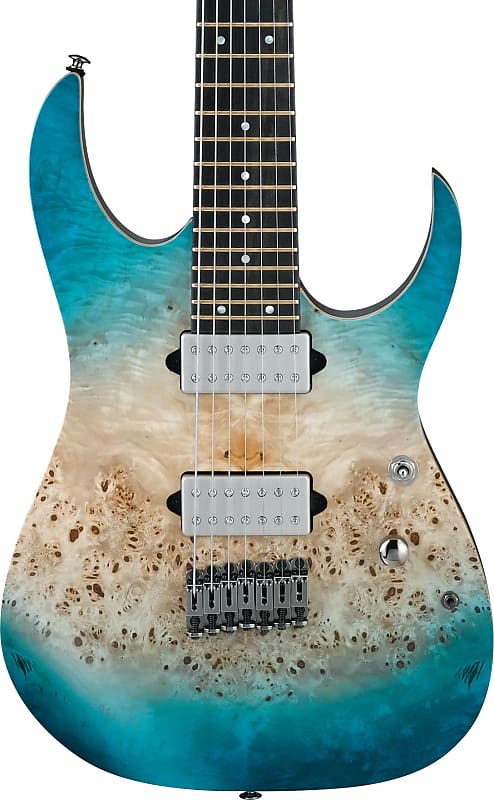 Ibanez RG Premium 7 String Electric Guitar Caribbean Islet Flat (RG1127PBFXCIF) image 1