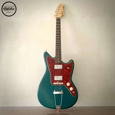 OPT Guitars | Stori 1 | JS Style | Subtle Worn / Aged | Satin Sleek | Deep Turquoise / 4-Ply Tortoiseshell Guard image 1