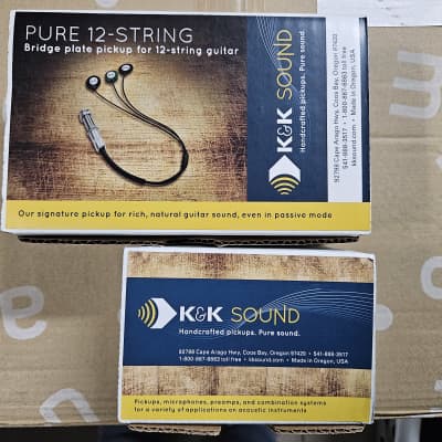 K&K Sound Pure 12 String Acoustic Guitar Pickup with Volume Control 2010s - Black image 7