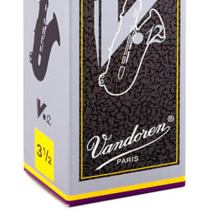 Vandoren SR6235 V12 Series Tenor Saxophone Reeds - Strength 3.5 (Box of 10)