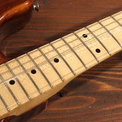 Excellent 1977 Greco Stratocaster - Lawsuit MIJ Japan - Very RARE "Violin" finish - image 14