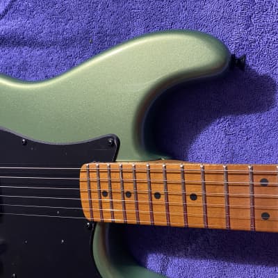 Kaufman Custom Guitars Strat S-type H 2023 - Moss Metallic Mint olive green image 2