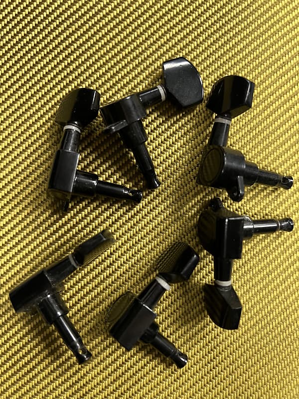 Dean Black 3 per side tuning pegs/tuners used project Reverb