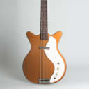 Danelectro  Standard Shorthorn Model 3612 Electric 6-String Bass Guitar (1964), ser. #3034, original brown alligator chipboard case.