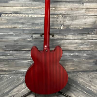 Used Epiphone 2005 Dot Studio Semi-Hollow Electric Guitar with Gig Bag- Worn Cherry image 5