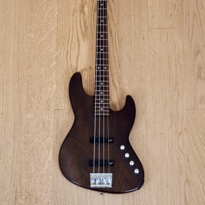 1988 Fender Jazz Bass JBR-80M Active Preamp Ash Body Walnut Japan MIJ Fujigen image 2