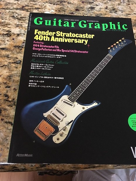 Vintage Guitar Books Rittor Music: Guitar Graphic Vol 2, Fender Strat 40th Anniversary FREE SHIPPING image 1