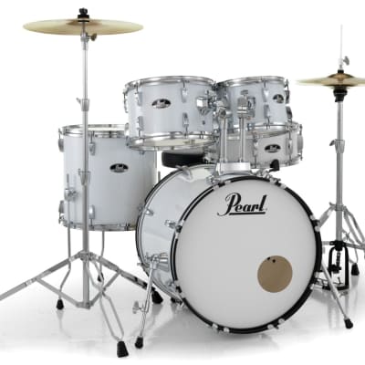 Pearl Roadshow 5pc Drum Set w/Hardware & Cymbals Pure White