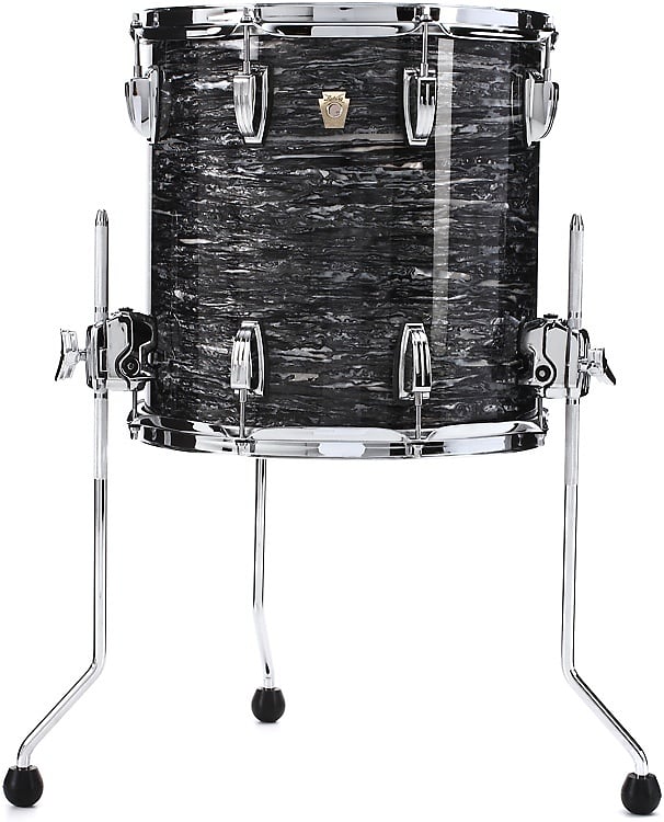Ludwig Classic Maple Floor Tom - 14 x 14 inch - Vintage Black Oyster image 1
