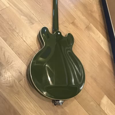 2020 Chris Cornell-Style Gibson ES-335 Olive Drab Modified ES335 Lollar Lollartron Bigsby Tron w/OHSC 8.5 LBS image 9