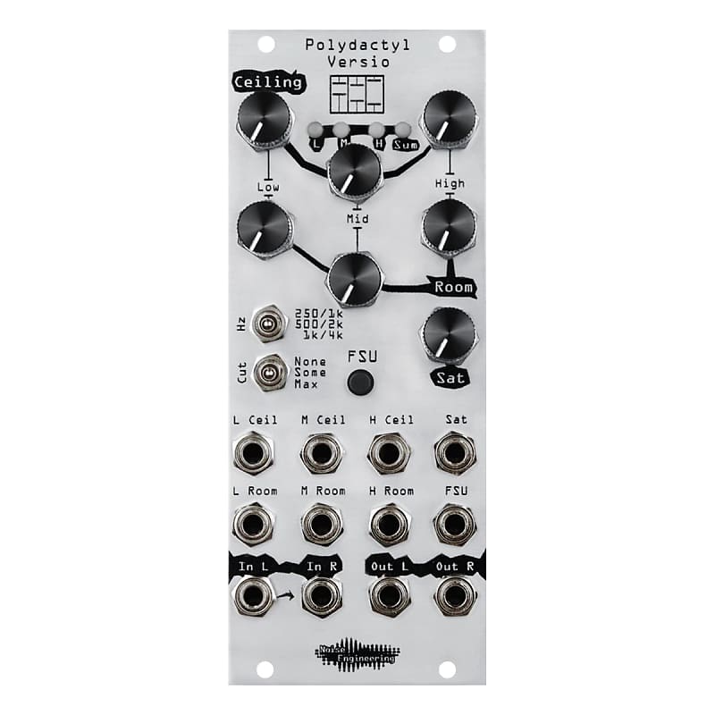 Noise Engineering Polydactyl Versio Eurorack Stereo Dynamics Processor Module (Silver) image 1