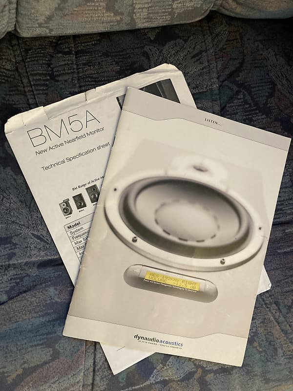 RARE! Dynaudio Product Brochure / catalog from 2004 + BM5A Reverb UK