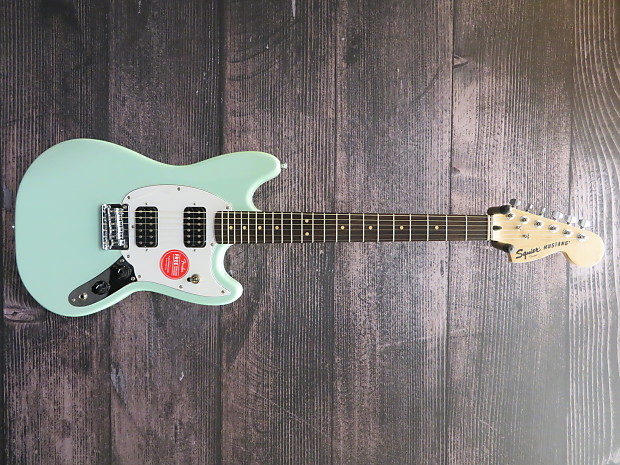 Fender squier mustang bullet hh surf green top