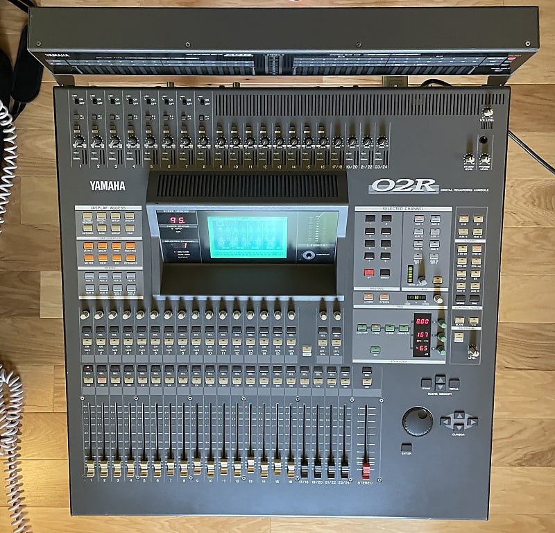 Yamaha O2R with MB02 Meter Bridge and three CD8 cards | Reverb