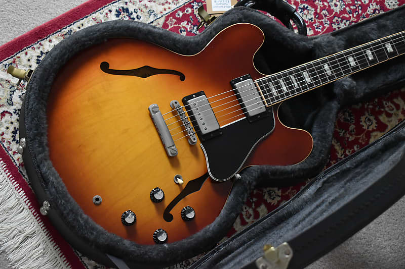 2002 Gibson Memphis Yamano ’60 ES-335 Block (ESDY-TE) Iced Tea Sunburst w/OHSC & Paperwork image 1