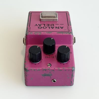 1980 Ibanez AD-80 Analog Delay BBD MN3005 Early 18v Echo Reverb Vintage Original Pink Effects Pedal image 5