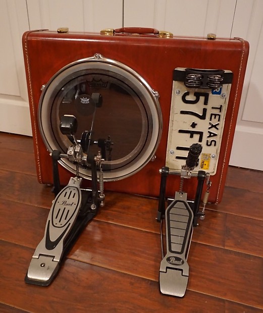 Suitcase Kick Drum Vintage Samsonite Red Leather Reverb UK