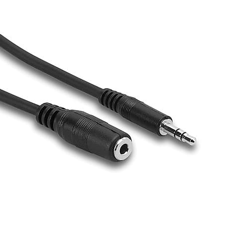 Hosa - MHE-110 - 3.5 mm TRS to 3.5 mm TRS Headphone Extension Cable - 10 ft. image 1