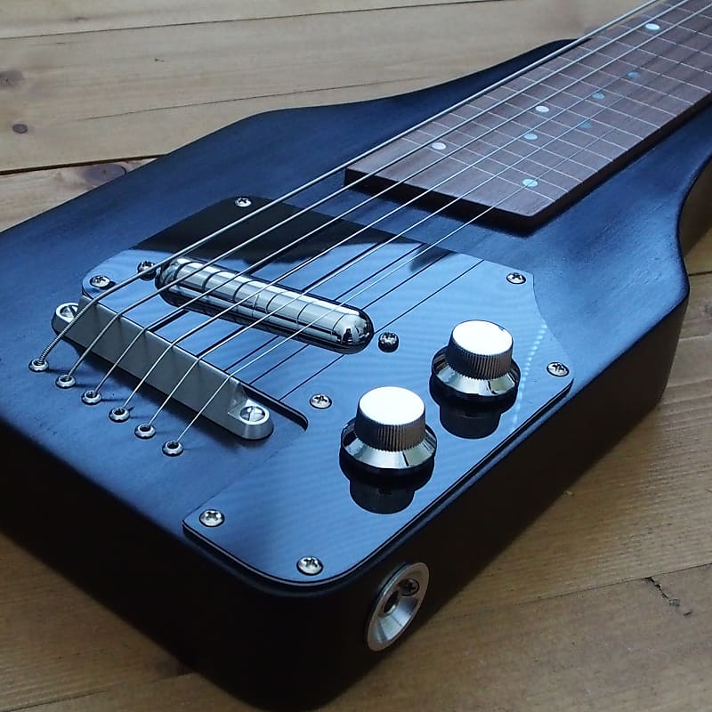 Woodsville Chicago 51 Lap Steel - Black, with Padded Gig Bag image 1