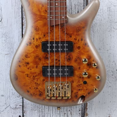 Ibanez SR400EPBDX 4 String Electric Bass Guitar Mars Gold Metallic Burst Finish for sale