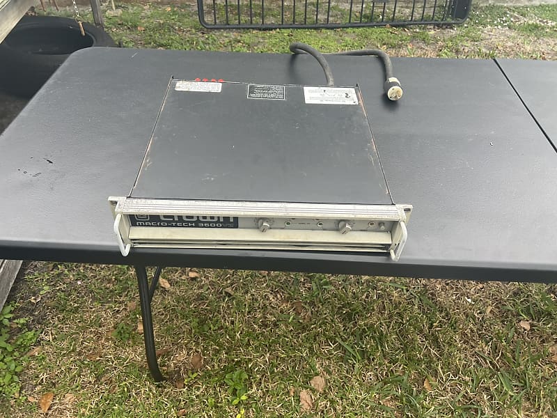 Crown MacroTech 3600VZ Power Amplifier (1) Reverb