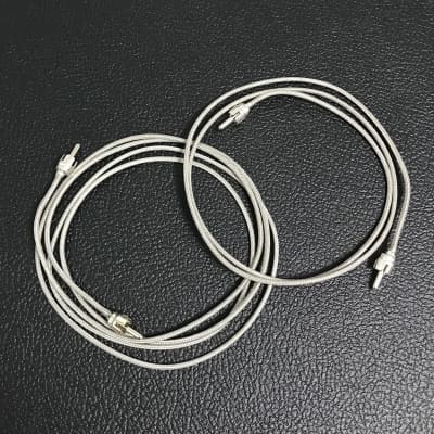 Vintage Style Reverb Tank Cables 2pc Set RCA image 1