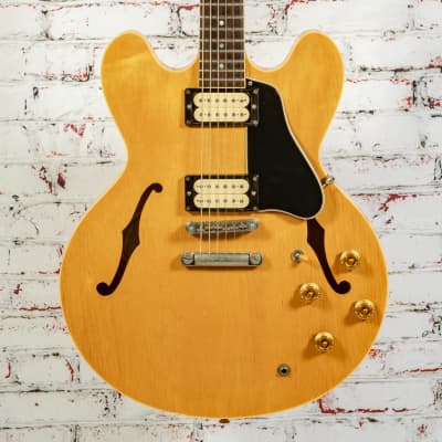 Gibson Vintage 1986 ES-335 Dot Semi-Hollow Electric Guitar, Antique Natural w/ Original Case x6587 (USED) for sale
