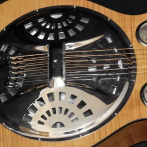 Dobro Hound Dog Deluxe Round Neck Acoustic-Electric Resonator Guitar image 5