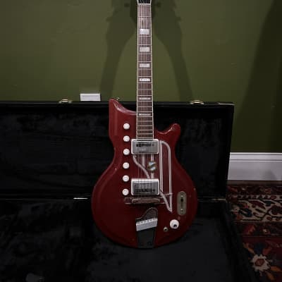 1960s National Westwood 77 vintage electric guitar w unoriginal hard case for sale