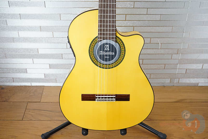 Alhambra 3F-CT-US Solid German Spruce Top Classical Nylon String Flamenco Guitar THIN BODY image 1