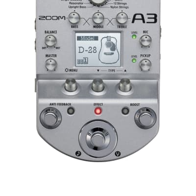 Zoom A3 Acoustic Pre-Amp & Effects Pedal (Pre-Owned) for sale