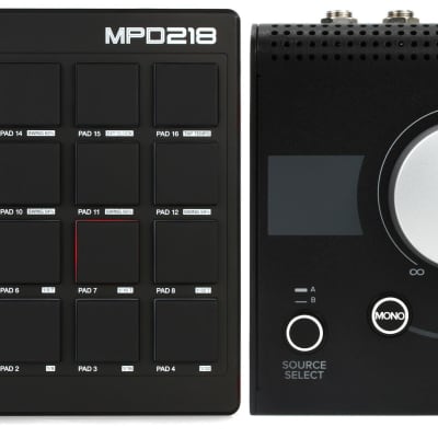 Akai Professional MPD218 16-Pad MIDI Pad Controller Bundle with