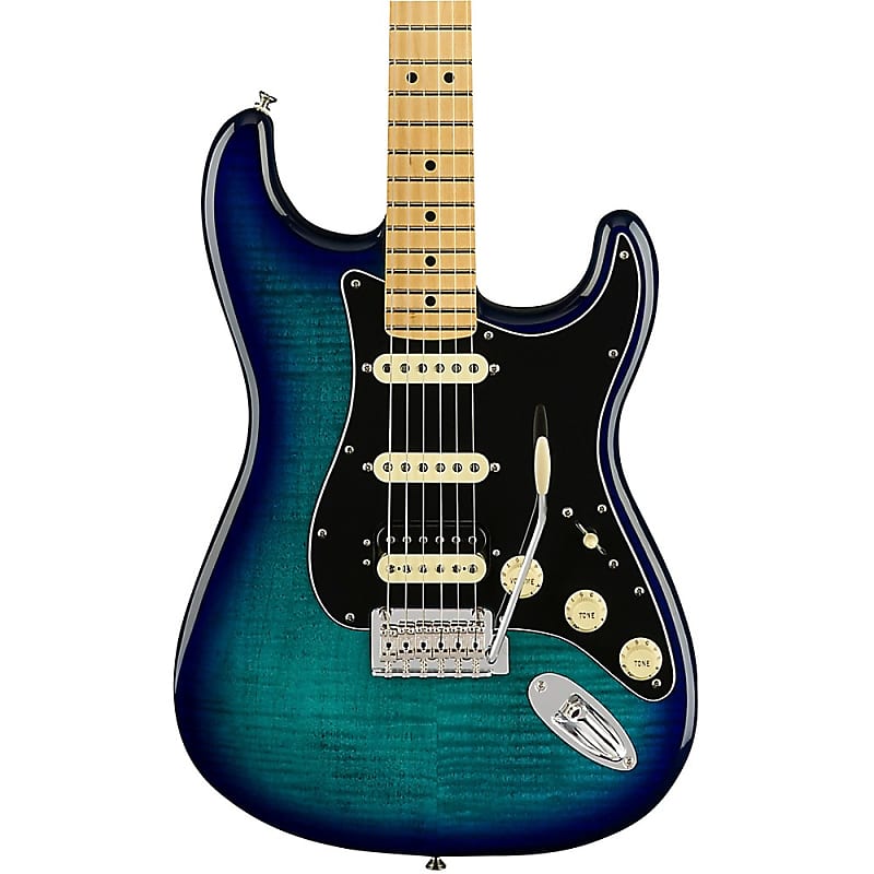 Fender Player Stratocaster HSS Plus Top Maple Fingerboard Limited-Edition Electric Guitar Blue Burst image 1