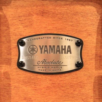 Yamaha Absolute Hybrid Maple 14x6 Vintage Natural Snare Drum - Demo! image 5