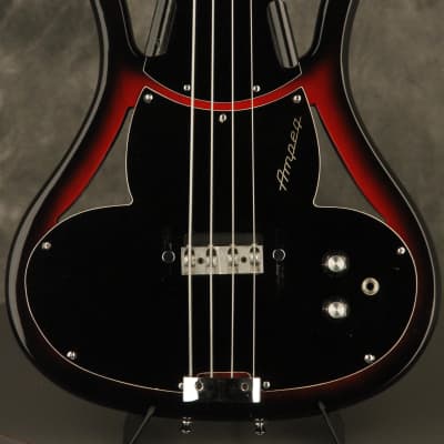 '67 Ampeg ASB-1 Scroll "DEVIL BASS" Cherry-Red restored by Bruce Johnson image 1