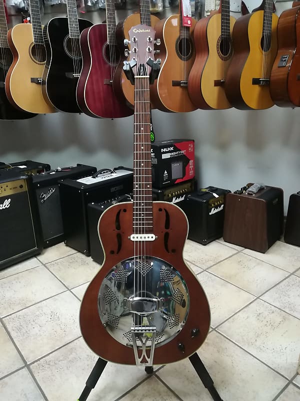 Epiphone Biscuit resonator electrified guitar Reverb