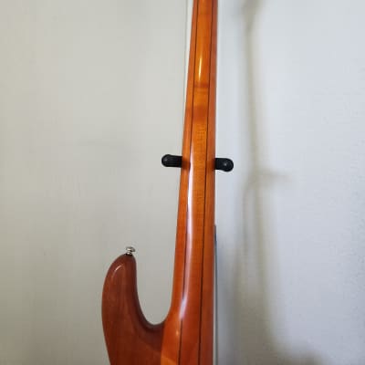 Schecter Stiletto Studio-5  LH Active 5-String Bass Left-Handed 2014 - Honey Satin image 7