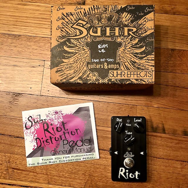 Suhr Riot 'Black' Limited Edition Distortion Pedal (#260 of 500)