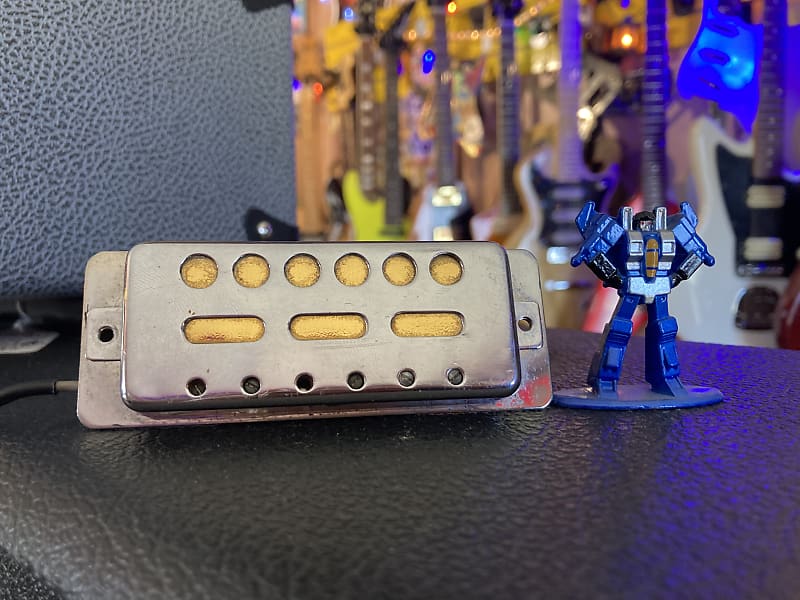 MIJ Vintage Gold Foil Pickup 1960s Chrome Gold Reverb