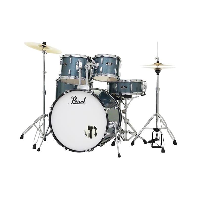 Pearl RS525SC Roadshow Complete Drum Kit, 5-Piece, Blue Glitter image 1