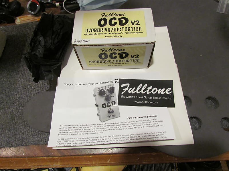 Box Only For Fulltone OCD Pedal V2 Box Only With Owners Manual