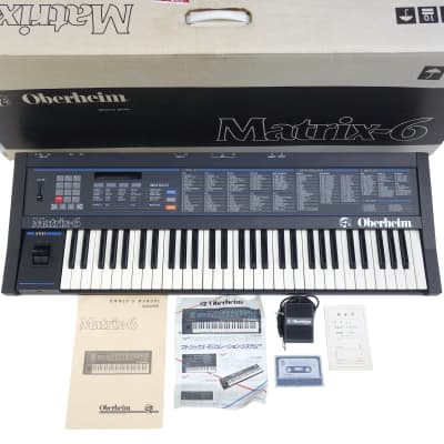 Vintage 1985 Oberheim Matrix 6 Analog Polyphonic Synthesizer - Mint Boxed - Keyboard 6R 1000