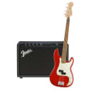 Fender Player Precision Bass Sonic Red Pau Ferro  & Fender Rumble 25 Bundle