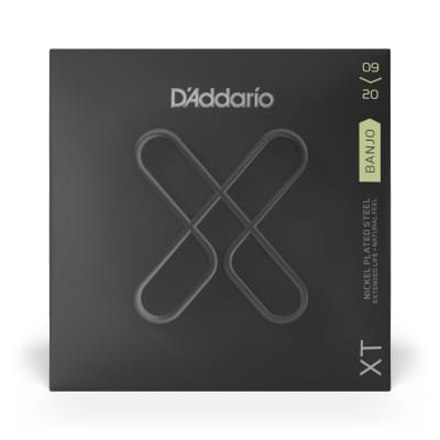 D'Addario XTJ0920 XT Banjo Nickel Plated Steel, Light, 09-20 2019 