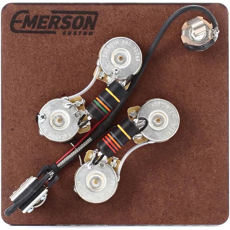 Emerson Custom SG-BB SG Pre-Wired Kit (500K Pots, 0.022uf & 0.015uf Bumblebee Capacitors) image 1