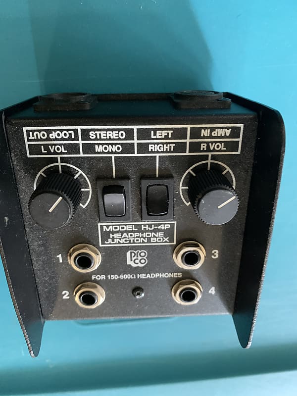 ProCo HJ4P Black Headphone Junction Box Reverb