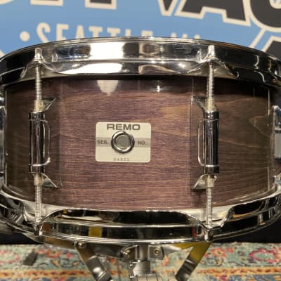Russ McKinnon's, Tower of Power Remo 13x5.5" Custom Snare Drum 1980's - Purple Stain image 4