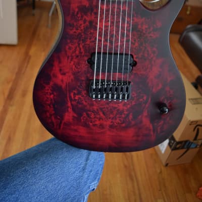 Kiesel DC700 7 string , Exotic woods and very high specs , upgraded pickup,  Kiesel hard case | Reverb